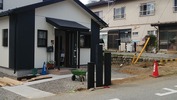 外構工事「門柱」(FRP枕木)4_1