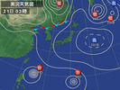天気図(2012.8.21 03:00)
