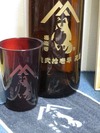 サンドブラスト「コラボ」(極楽寺狸)