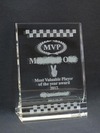 サンドブラスト作品(クリスタル盾)MVP2012