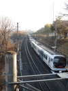 あずさ2号東京行き(20150317)長坂0703跨線橋2