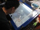サンドブラスト体験「キーホルダー」(2011.09.11-2)