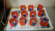サンドブラスト作業中(ジャム瓶)マスク1