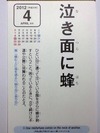 泣き面に蜂