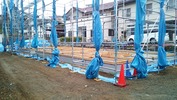 工事進捗(20140419)土台敷き込み南通り
