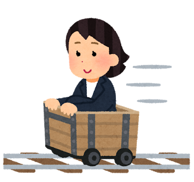 torokko_trolley_rail_businesswoman