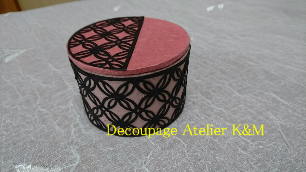 ガムテープの芯でかわいい小箱 Decoupage Atelier K M
