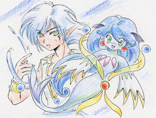 オリジナルイラスト 色鉛筆 ことらの絵日記2