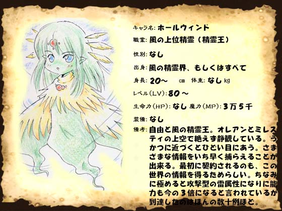 精霊王の書上巻 火 水 土 風 ことらの絵日記2