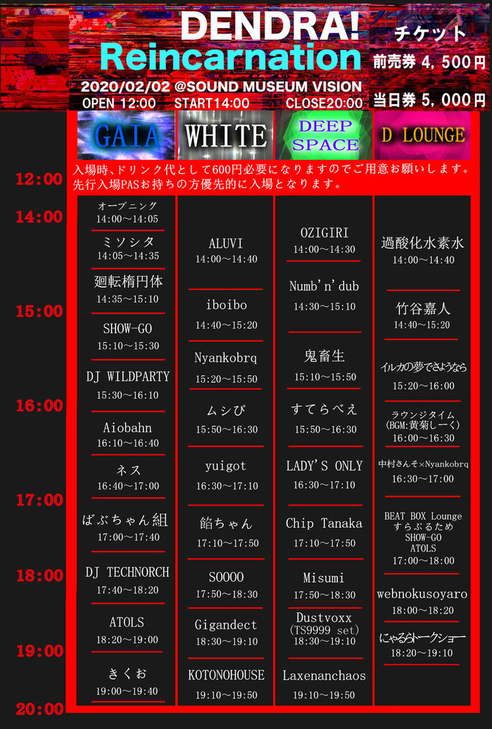 タイムテーブル