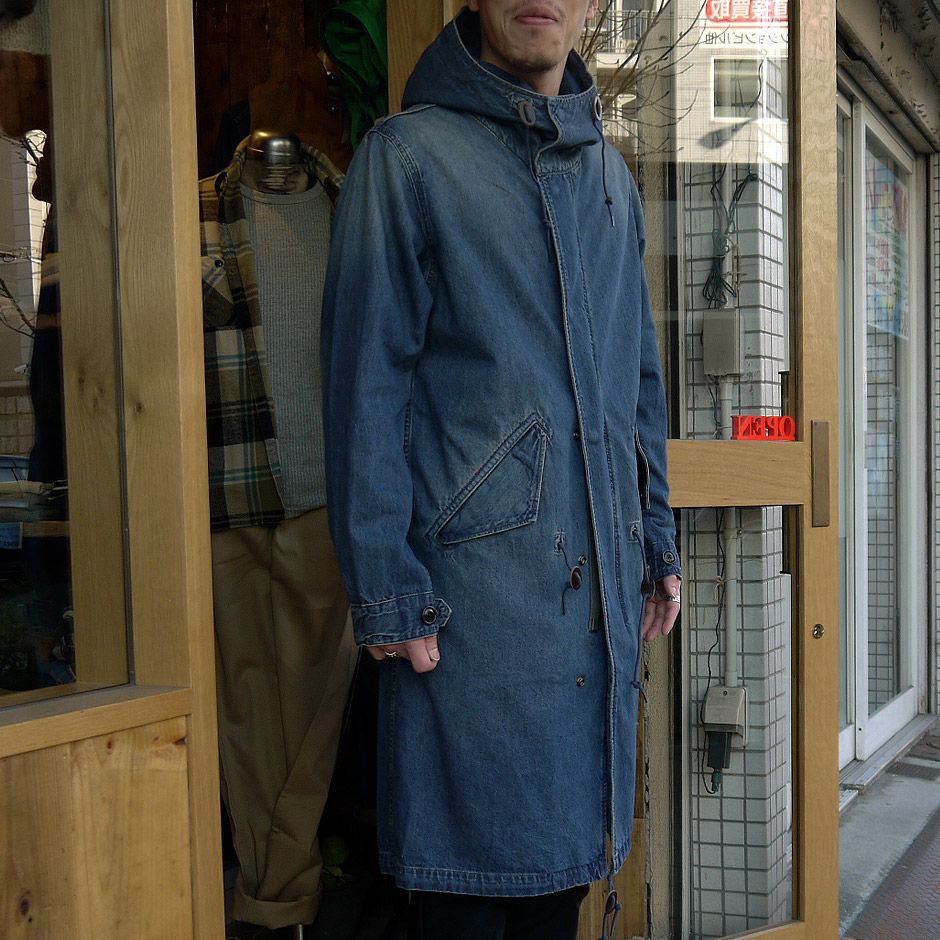 メンズ ジョンブル デニムモッズコート