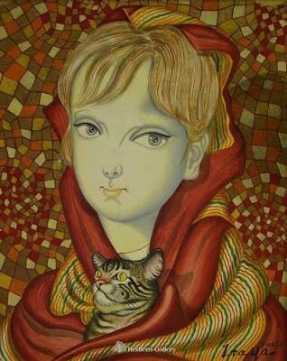 Woman Holding Cat