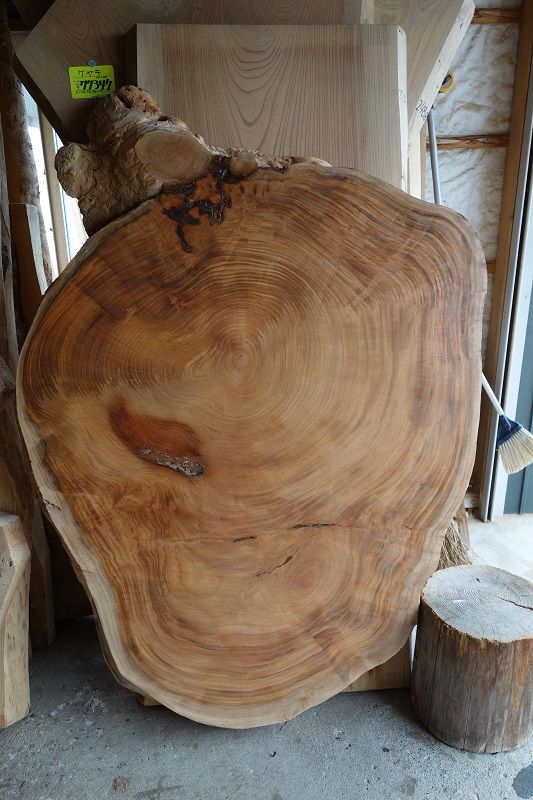 高級一枚板テーブル漆塗り座卓切り株テーブル輪切り