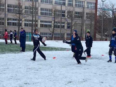 札幌山の手高校　ラグビー　ジップパーカー 札幌山の手高校 ラグビー ジップパーカー - ウェア