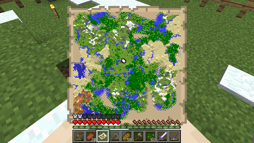 地図の向こうへ マインクラフトこつこつ開拓記