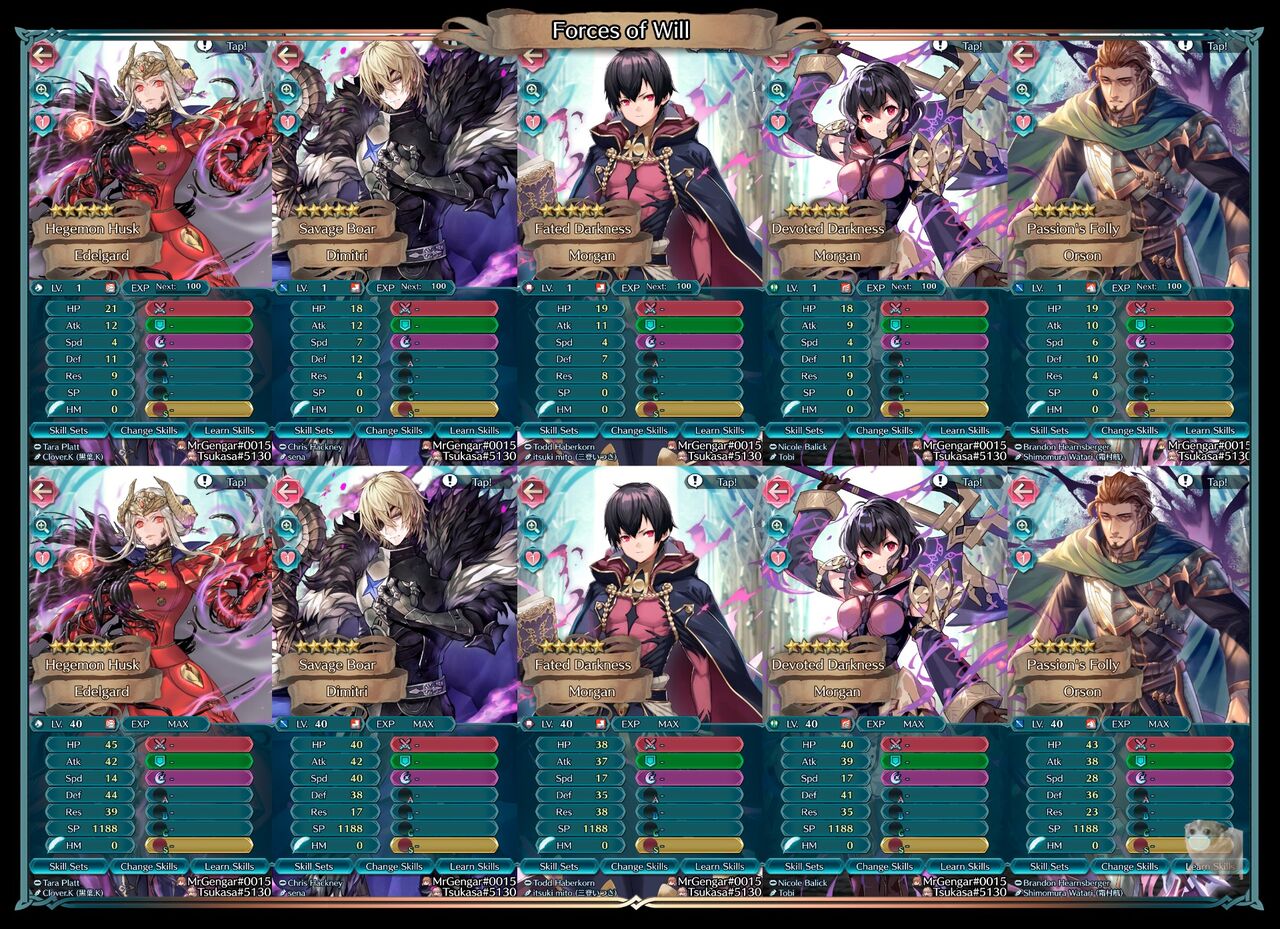 オルソン配布らしい平らなステだぁ ファイアーエムブレムヒーローズ速報