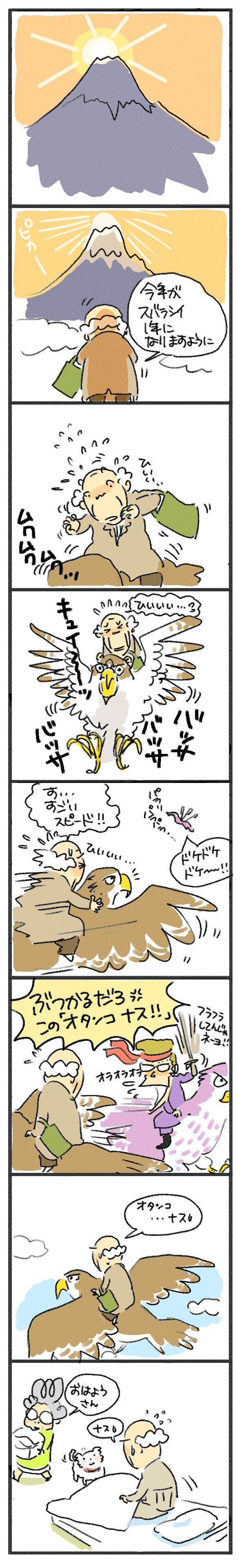 $あつをの4コマ漫画：ねりきり.おはぎ.さくらもち