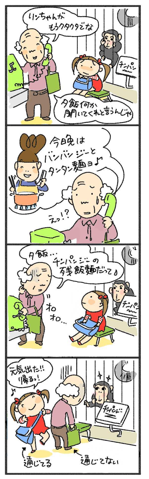 $あつをの4コマ漫画：ねりきり.おはぎ.さくらもち