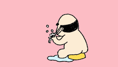 $あつをの4コマ漫画:ねりきり.おはぎ.さくらもち