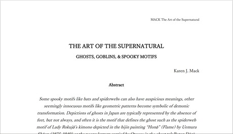 Art of the Supernatural 1st page