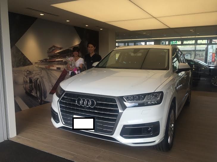 M様新型q7の御納車おめでとうございます アウディ立川blog スタッフブログ