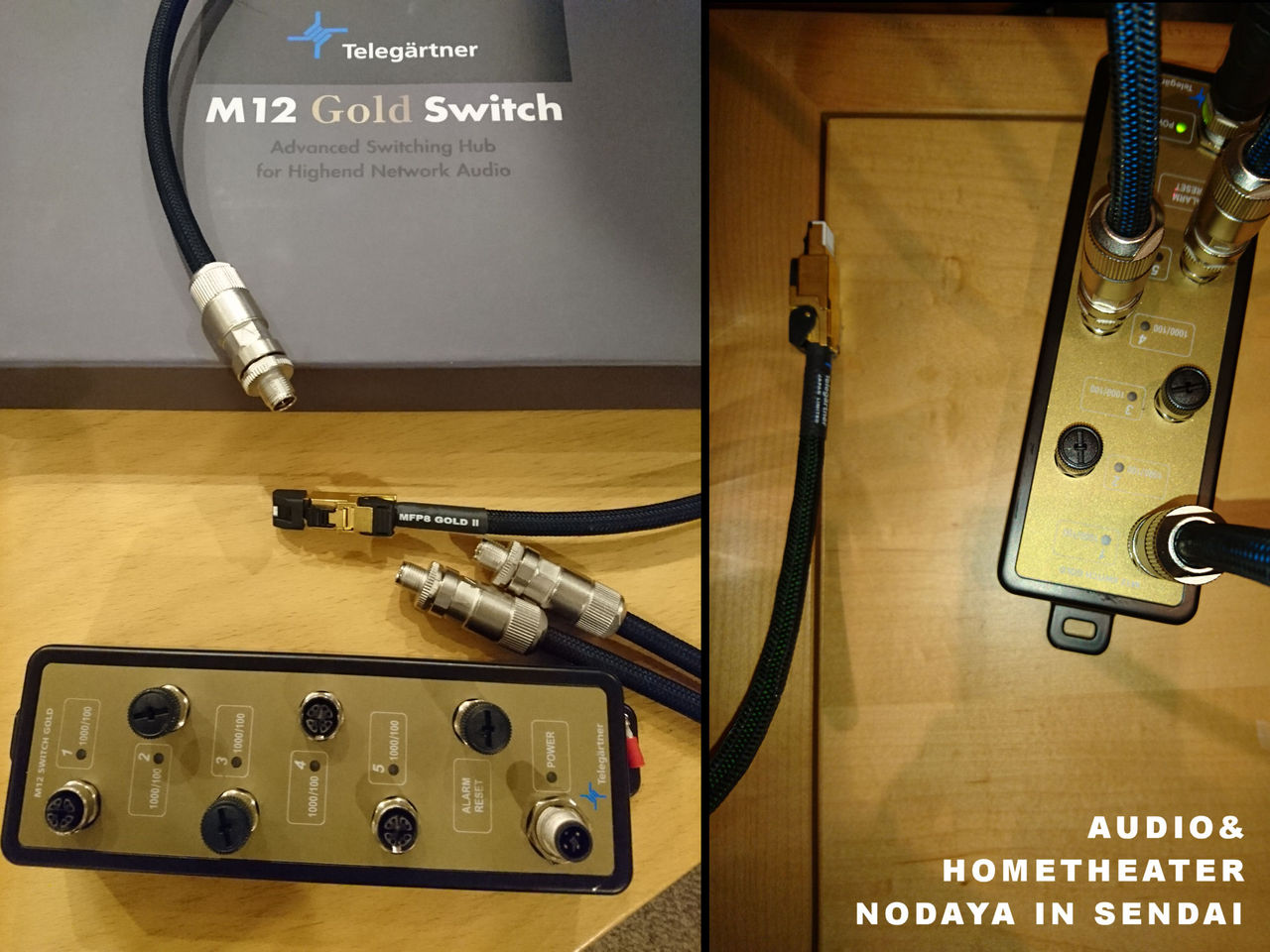 テレガートナー新製品オーディオ専用スイッチングハブ「M12 Gold テレガートナー新製品オーディオ専用スイッチングハブ「M12 Gold