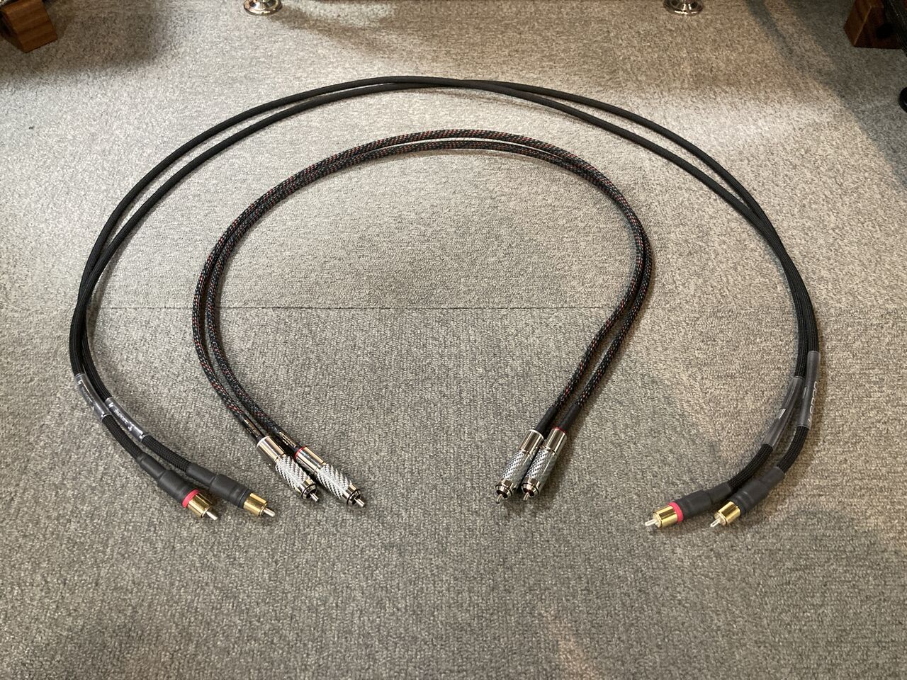 特注】バイアンプ向け Y分岐RCAケーブル WTS-R5200Y 4.5mペア