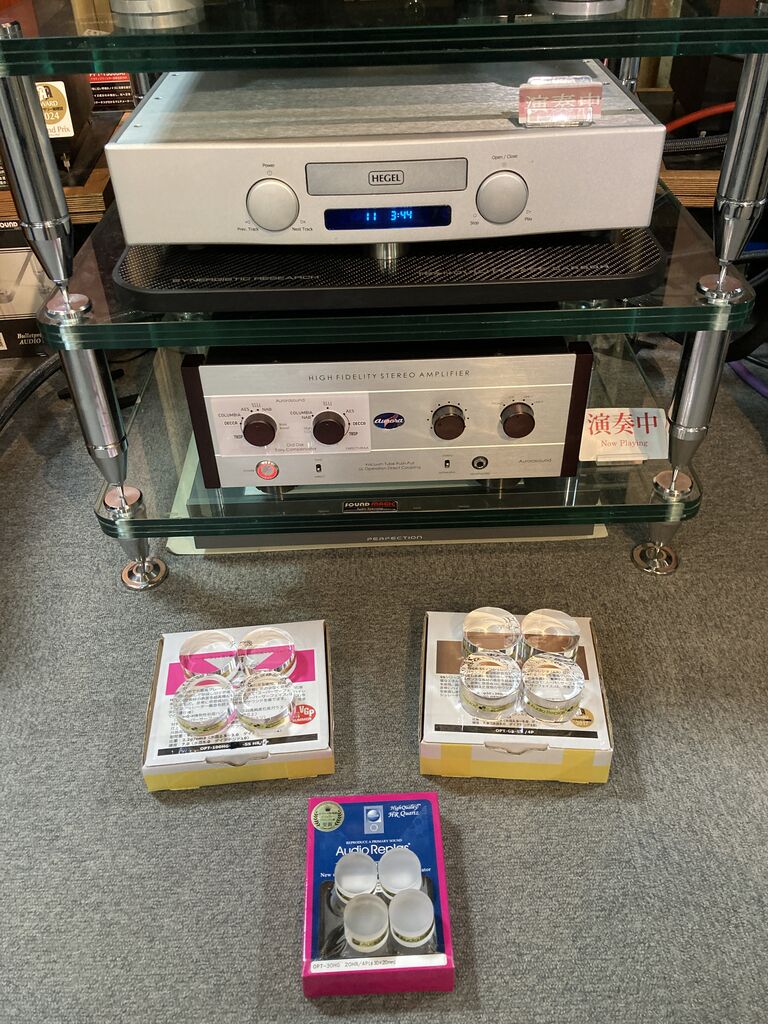 Audio Replas HG-HRシリーズ 石英インシュレーター試聴 OPT