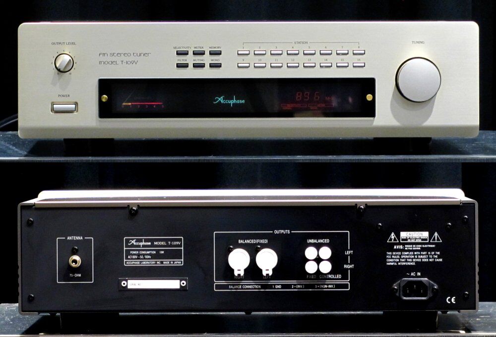 新入荷中古品のご案内 Accuphase T-109V : オーディオユニオン 新入荷中古品のご案内 Accuphase T-109V : オーディオユニオン
