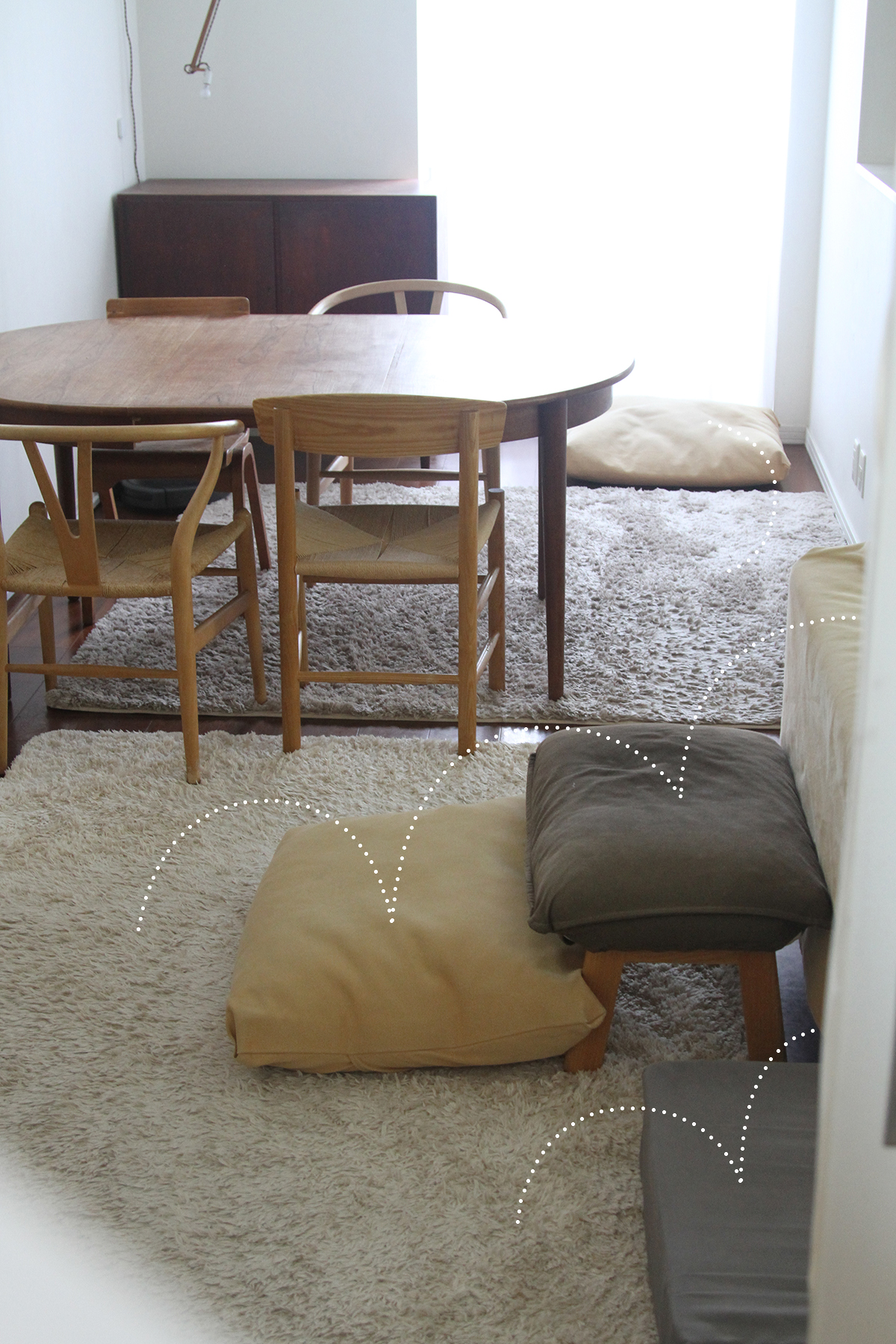 リクライニングソファー 無印良品良品 オットマン付き ブラウン 12,100円