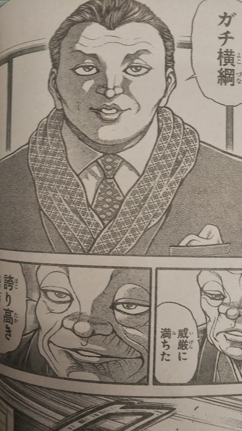 バキ道 久々に金竜山が出てきたら年取ってる てか見たことあるなこの人 まろめる