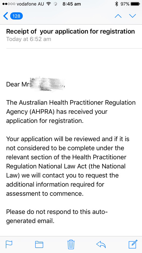 AHPRA mail