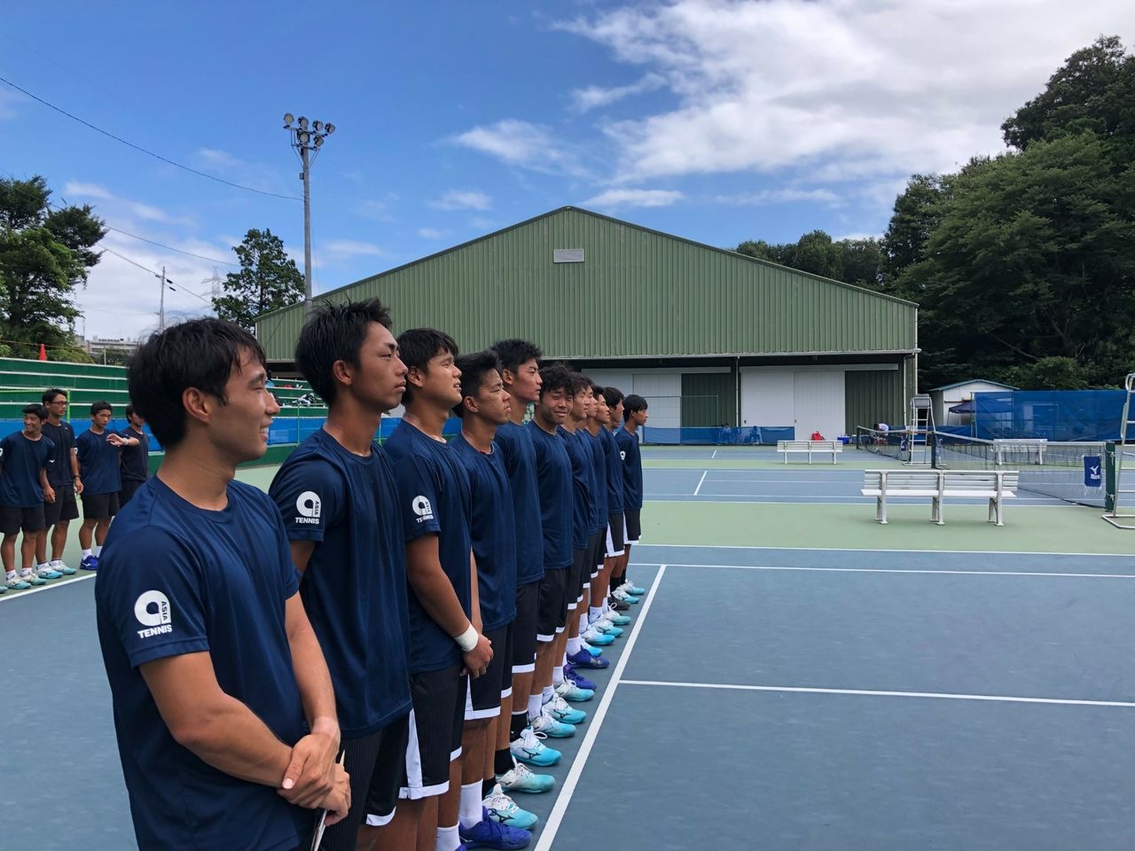 亜細亜大学 テニス部 Ever Upward 男子 19年度関東大学テニスリーグ第3戦 明治大学戦途中経過