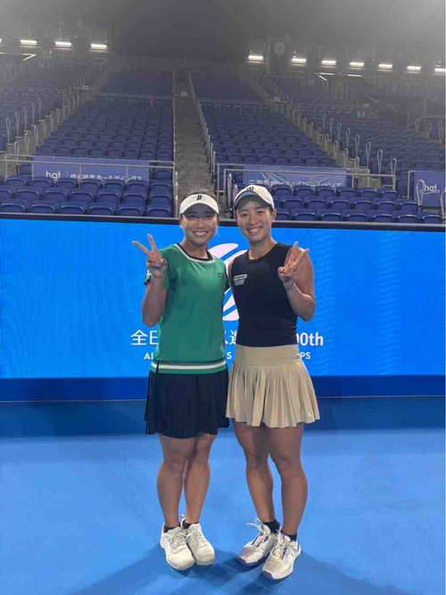 【山﨑郁美プロ 全日本テニス選手権ダブルス優勝】 【亜細亜大学テニス部－EVER UPWARD！】