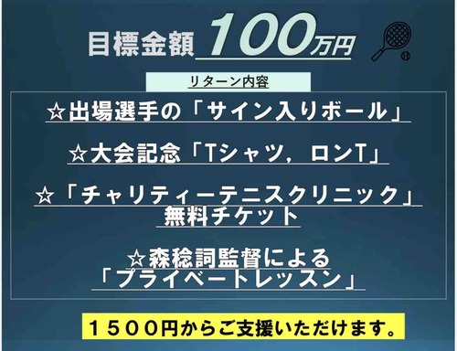 クラウドファンディング開始しました！！【亜細亜大学テニス部－EVER UPWARD！】