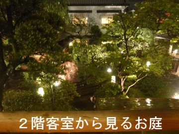 2階客室から見るお庭