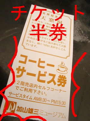 チケット 半券