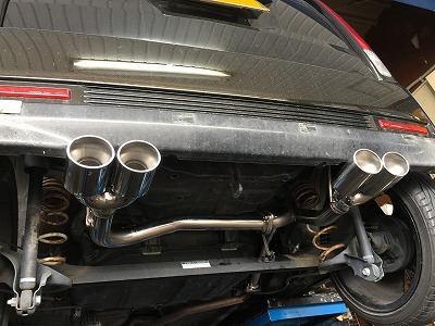 ムーヴ（L175S）の4本出しマフラー交換 : オートライフハノ