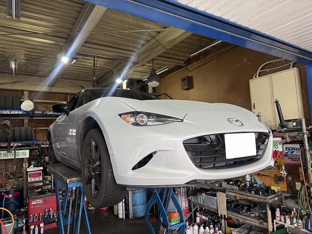 滋賀オートライフハノ マツダ「ロードスター」(ND)のワンオフマフラー