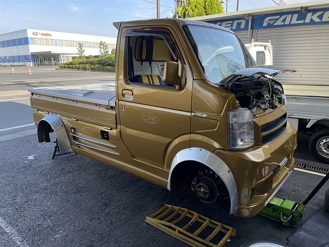 滋賀オートライフハノ 軽トラ「キャリー」の公認車検(軽自動車から 滋賀オートライフハノ 軽トラ「キャリー」の公認車検(軽自動車から