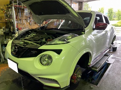 日産 ジューク ニスモrs Nf15 の車検 整備 オートライフハノ オフィシャルブログ