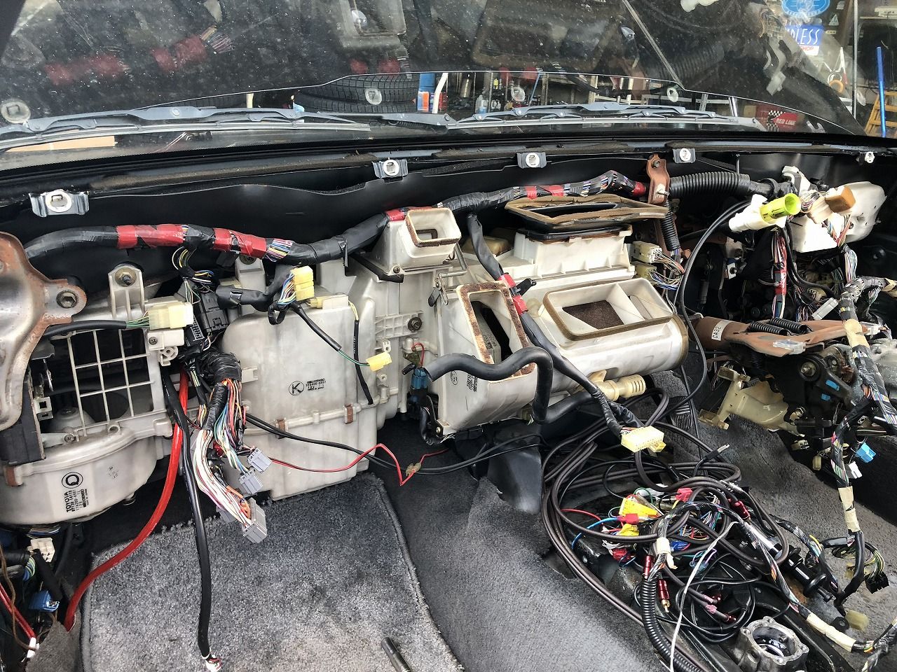 Jza70スープラのヒーターコア交換 オートライフハノ オフィシャルブログ