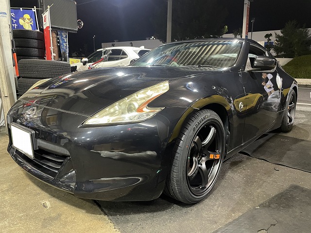 滋賀オートライフハノ Z34フェアレディZにグラムライツ「57CR」の19