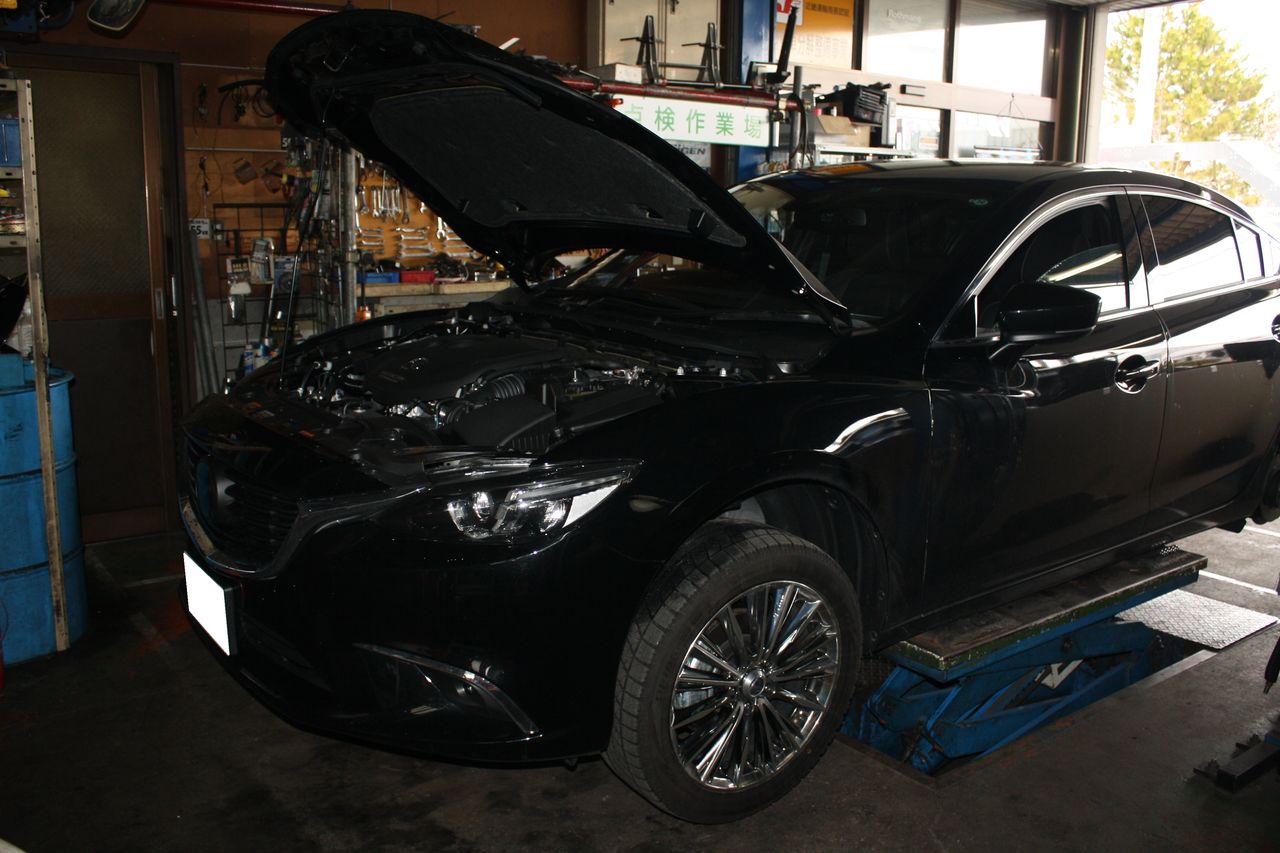 マツダ アテンザ Gj2fp 持込車高調取り付け オートライフハノ オフィシャルブログ