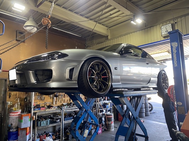 S15シルビアの持ち込みクラッチ交換 オートライフハノ オフィシャルブログ