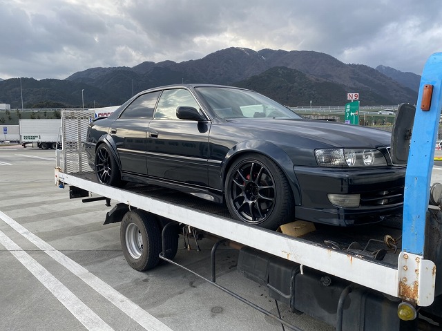 チェイサー Jzx100 をオークション会場まで運搬 オートライフハノ オフィシャルブログ