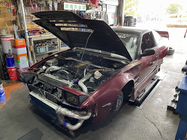 滋賀 180SXのブレーキキャリパーオーバーホール : オート