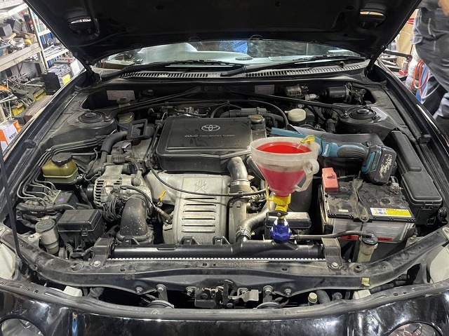 セリカST205 純正冷却水関連ホース　3SGTE 滋賀オートライフハノ セリカGT-FOUR(ST205)のラジエター交換