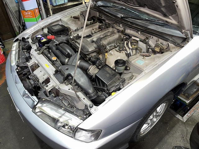滋賀 日産「シルビア」(S14)の車検＆整備 : オートライフハノ