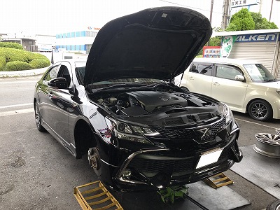 トヨタ マークｘ Grx130 のテイン車高調の取付 オートライフハノ オフィシャルブログ